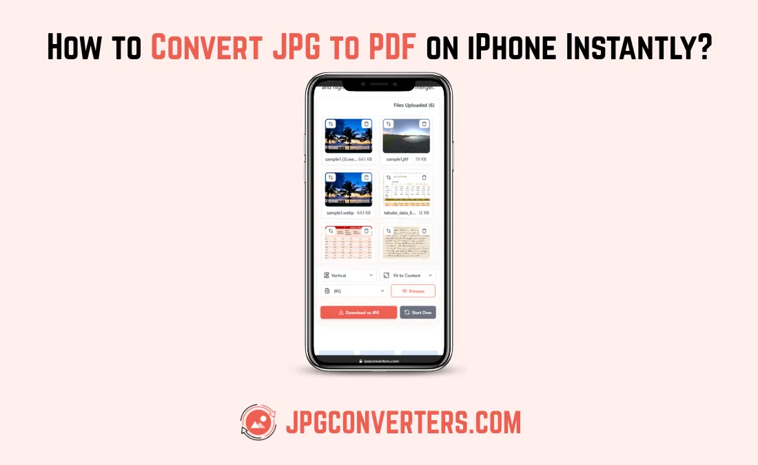 How to Convert JPG to PDF on iPhone Instantly